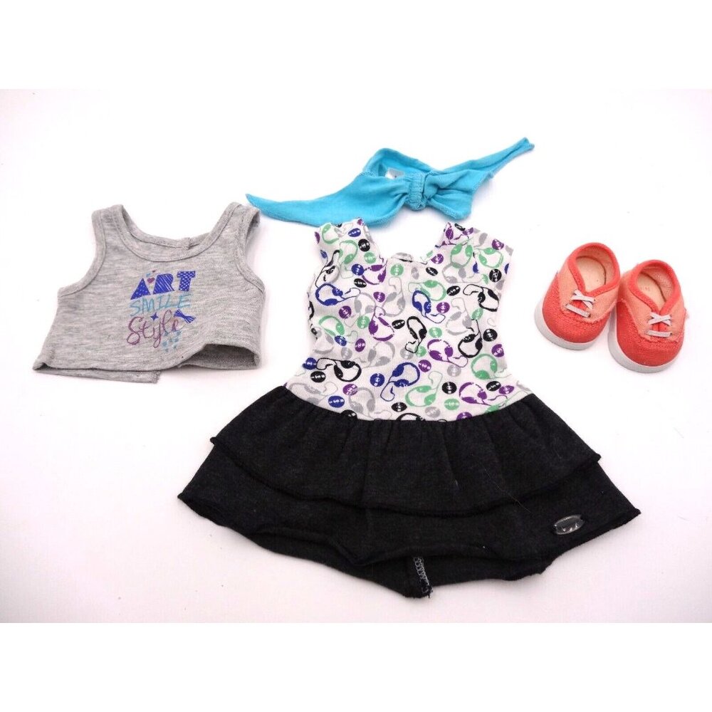 American Girl Z YANG Z's Sightseeing 18" Doll Outfit Dress Top Scarf Shoes - Picture 2 of 16